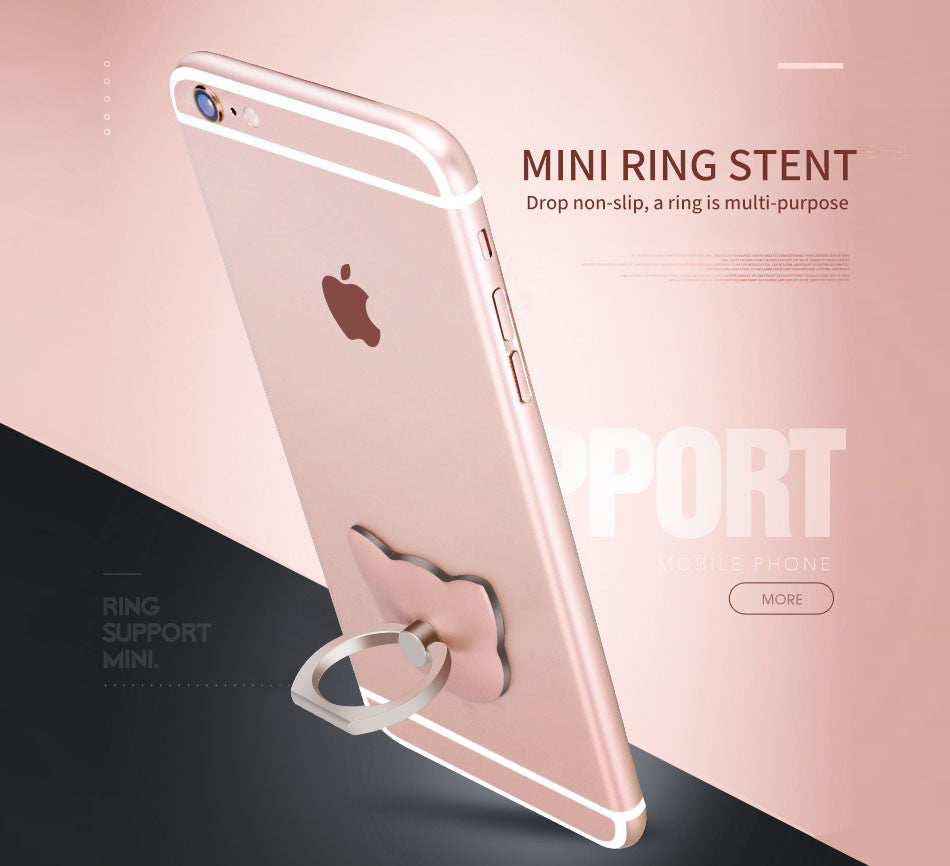 360 Degree metal Finger ring holder Cat Love, for iphone Phone stand