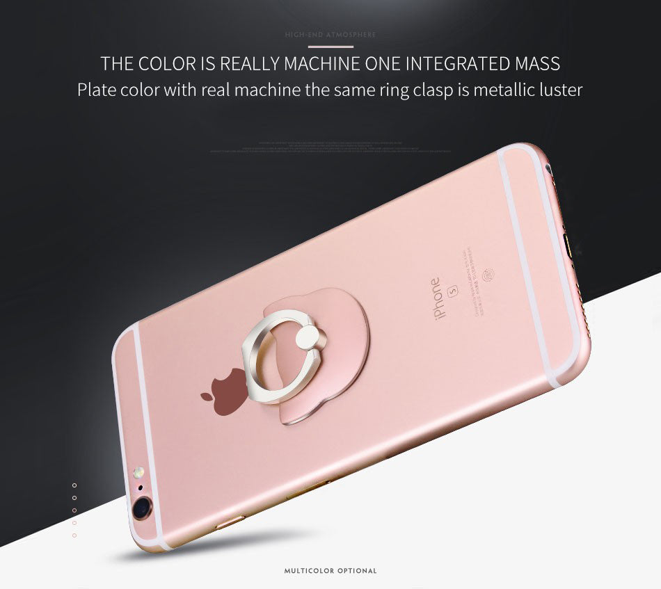 360 Degree metal Finger ring holder Cat Love, for iphone Phone stand