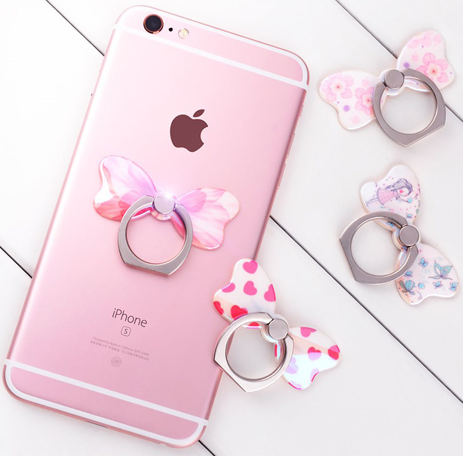 360 Degree metal Finger ring holder Cat Love, for iphone Phone stand