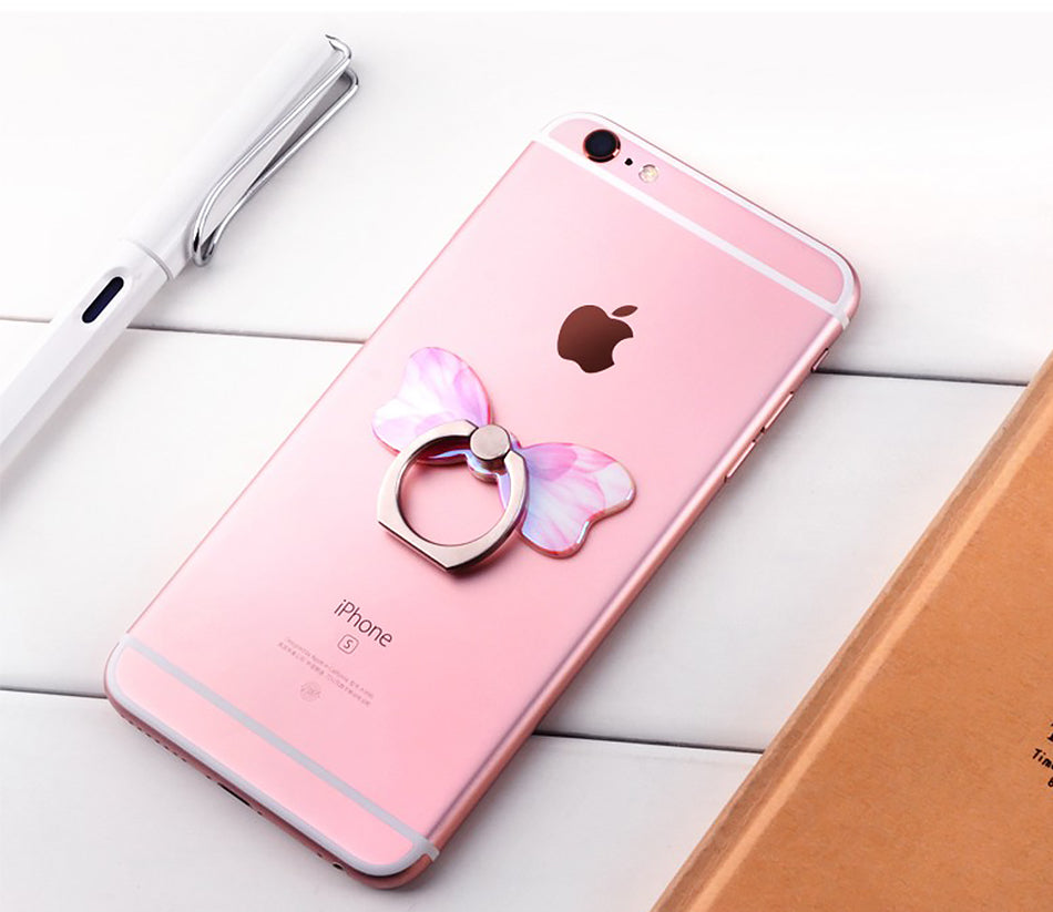 360 Degree metal Finger ring holder Cat Love, for iphone Phone stand