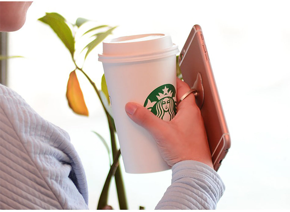 360 Degree metal Finger ring holder Cat Love, for iphone Phone stand