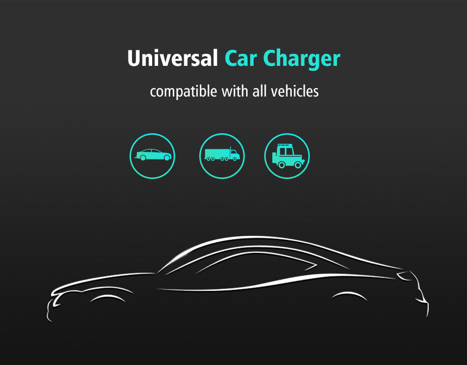 3A Car Charger 18W Quick Charge 3.0 Car-Charger with Charging Cable Fast Dual USB Mobile Phone Car Charger Quick Charger