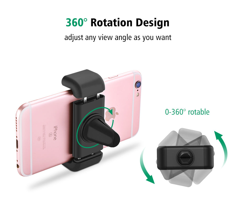 Car Phone Holder for iPhone 8 X Air Vent Mount Car Holder 360 Degree Mobile Phone Holder for Samsung Xiaomi Holder Stand