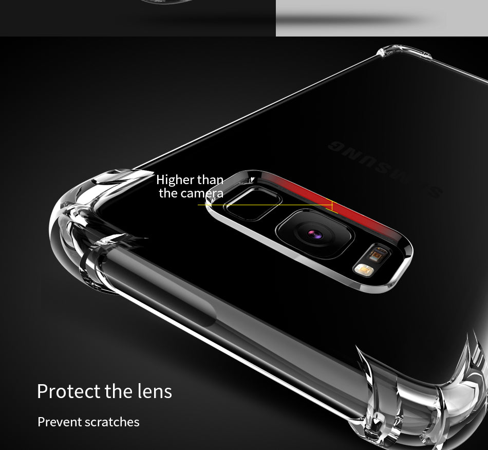 Pzoz for samsung galaxy s8 case silicone luxury shockproof for galaxy s8 plus Cover original Clear Protective armor s8 phone TPU
