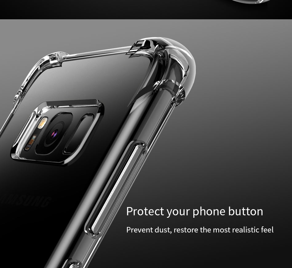 Pzoz for samsung galaxy s8 case silicone luxury shockproof for galaxy s8 plus Cover original Clear Protective armor s8 phone TPU