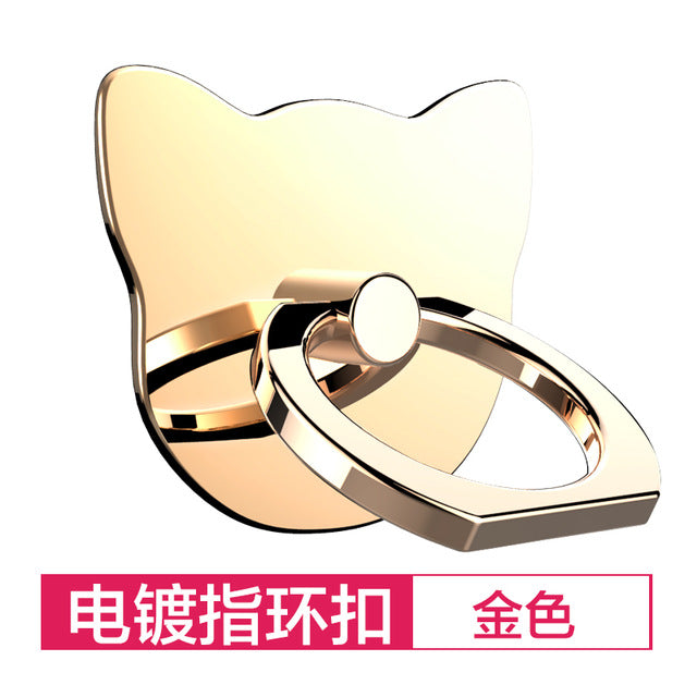 360 Degree metal Finger ring holder Cat Love, for iphone Phone stand