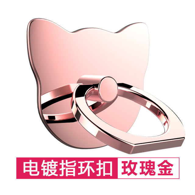 360 Degree metal Finger ring holder Cat Love, for iphone Phone stand