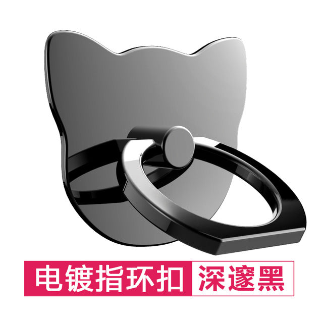 360 Degree metal Finger ring holder Cat Love, for iphone Phone stand
