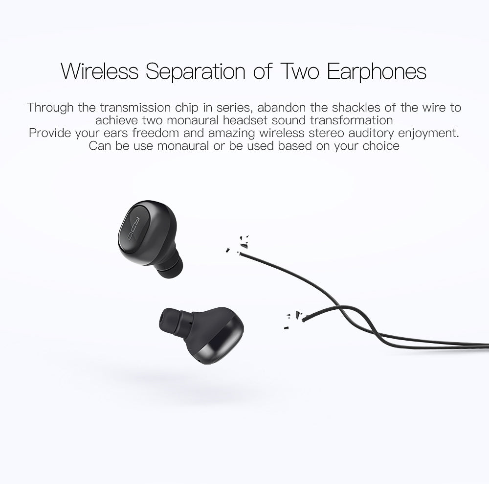QCY Q29  bluetooth earphones wireless 3D stereo headphones with microphone handsfree calls