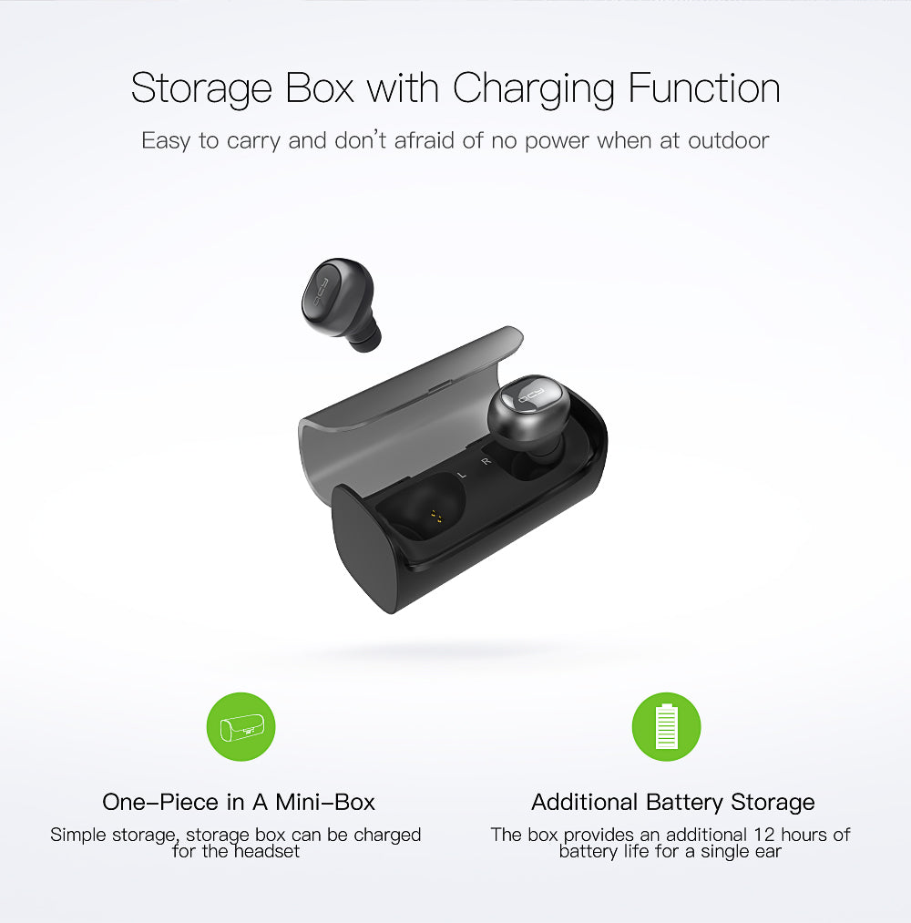 QCY Q29  bluetooth earphones wireless 3D stereo headphones with microphone handsfree calls