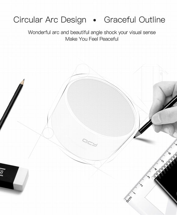 QCY A10 wireless bluetooth speaker metal mini portable subwoof sound with Mic TF card FM radio AUX MP3 music play loudspeaker