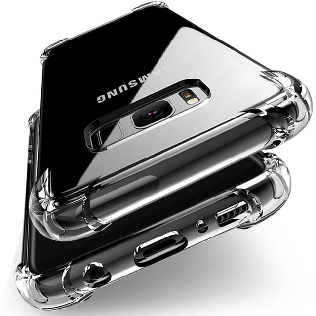 Pzoz for samsung galaxy s8 case silicone luxury shockproof for galaxy s8 plus Cover original Clear Protective armor s8 phone TPU