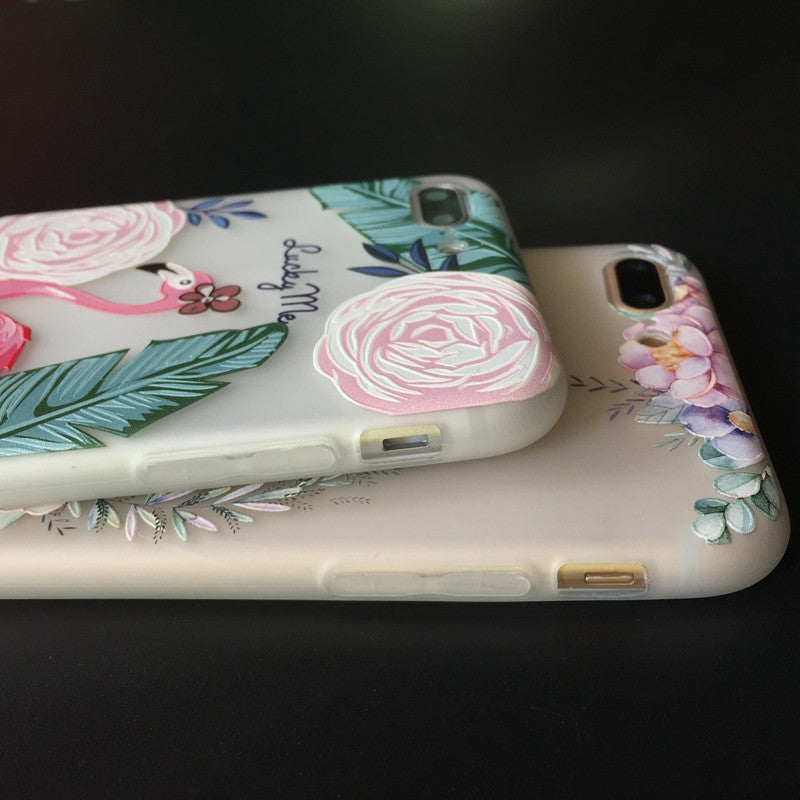 Unicorn Flamingo Case For iPhone 7 Plus Soft TPU Back Cover For iPhone X
