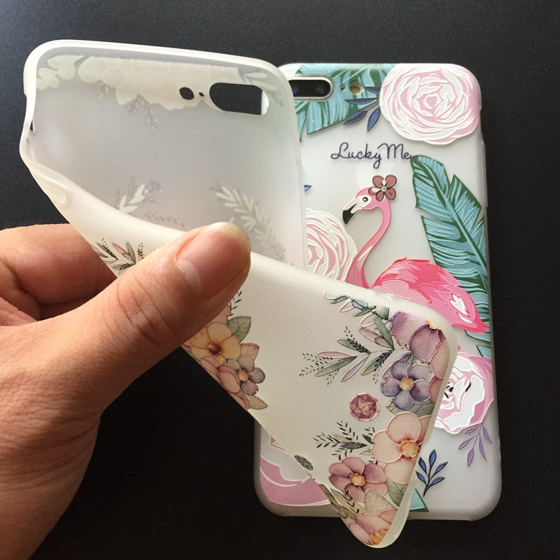 Unicorn Flamingo Case For iPhone 7 Plus Soft TPU Back Cover For iPhone X