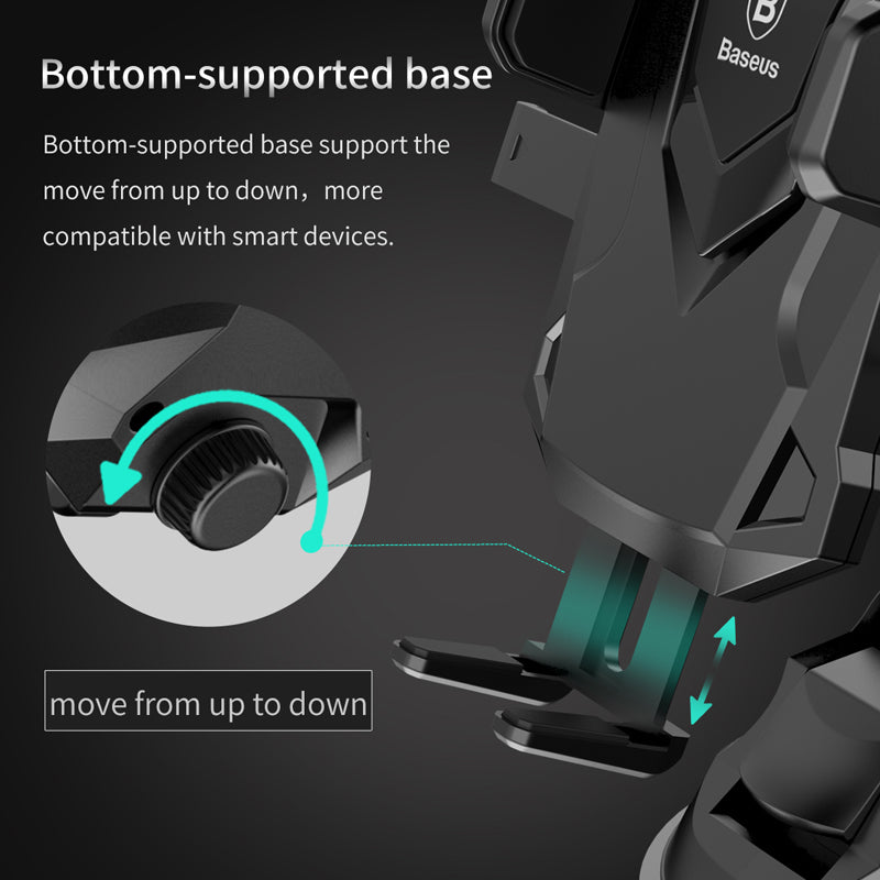Baseus Car Holder  Telescopic Sucker Suction Cup Car Mount Holder  Auto Locked Clamping Phone Stand