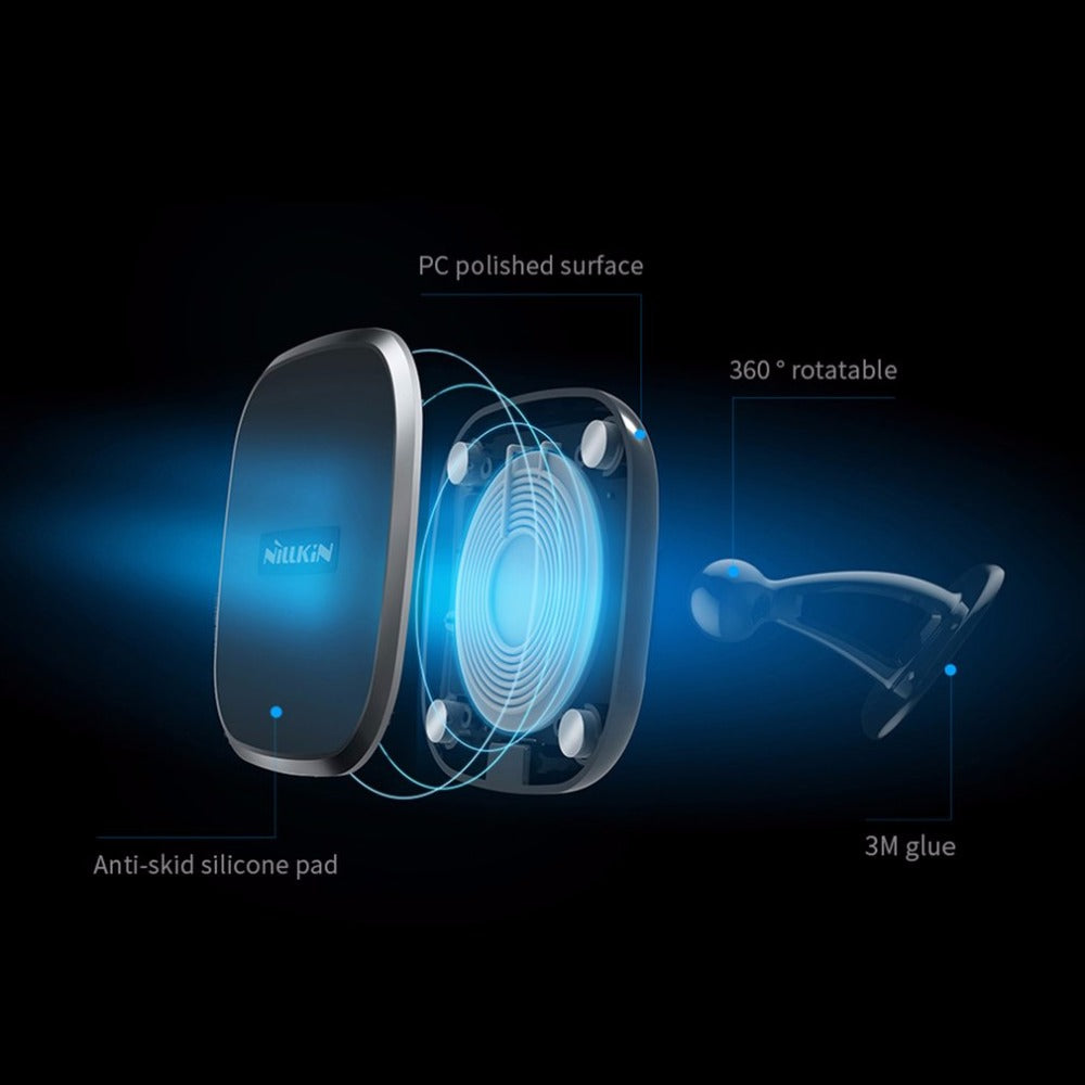 Car Charging Holder Magnetic Charger For Samsung For Note 5 For Note 7 For IPhone 6 7 6 Plus Wireless Charging Pad