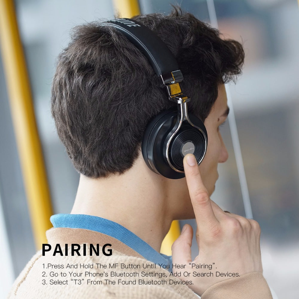 Bluedio T3 Bluetooth headphone  built-in  microphone  headset with Bass  Bluetooth  wireless headset