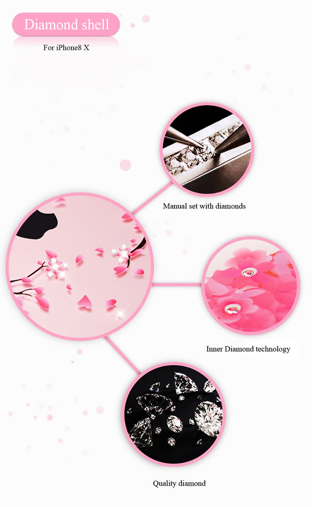 iphone x 10 Case Rhinestone Glitter Silicone Cover Original coque Luxury Crystal Diamond Soft Shell ultra thin