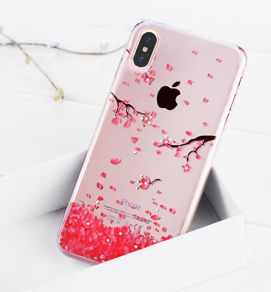 iphone x 10 Case Rhinestone Glitter Silicone Cover Original coque Luxury Crystal Diamond Soft Shell ultra thin