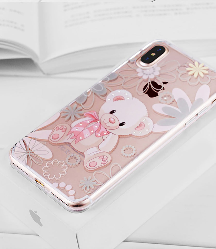 iphone x 10 Case Rhinestone Glitter Silicone Cover Original coque Luxury Crystal Diamond Soft Shell ultra thin