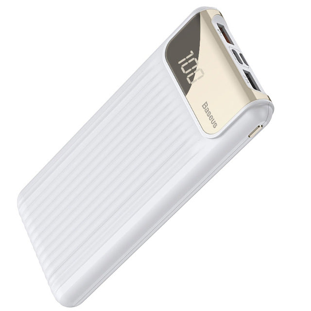Quick Charge 3.0 Power Bank 10000mAh Dual USB LCD Powerbank External Battery Charger For Mobile Phones Tablets Poverbank