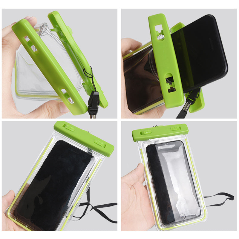 Waterproof Bag With Luminous Underwater Pouch Phone Case For iPhone X 8 8 Plus 7 7P 6 6s  For Samsung Galaxy S8 S7 Note8