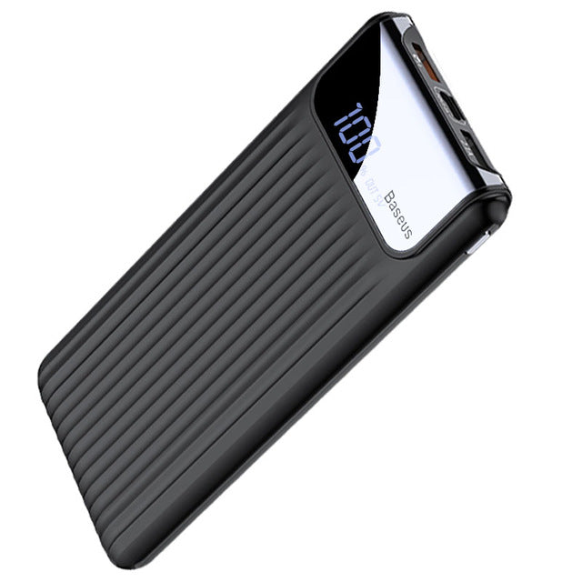 Quick Charge 3.0 Power Bank 10000mAh Dual USB LCD Powerbank External Battery Charger For Mobile Phones Tablets Poverbank