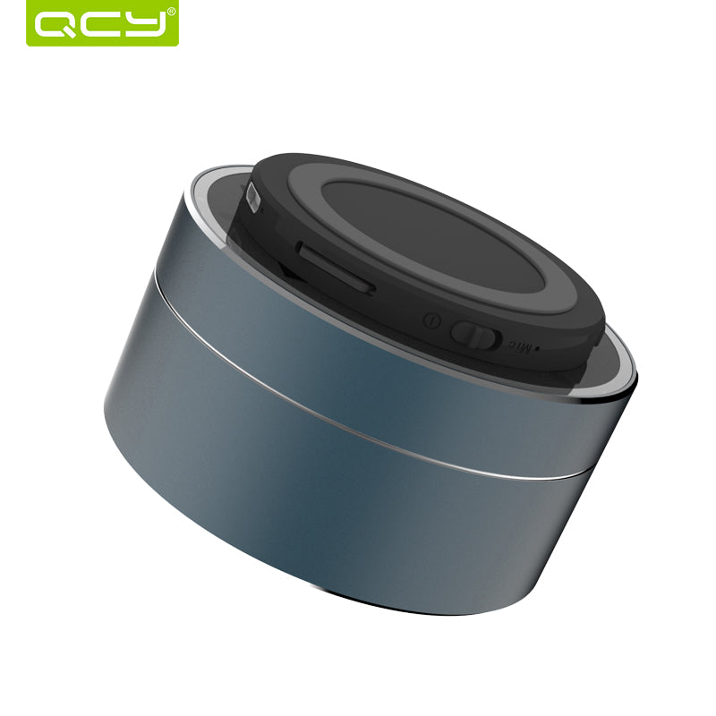QCY A10 wireless bluetooth speaker metal mini portable subwoof sound with Mic TF card FM radio AUX MP3 music play loudspeaker