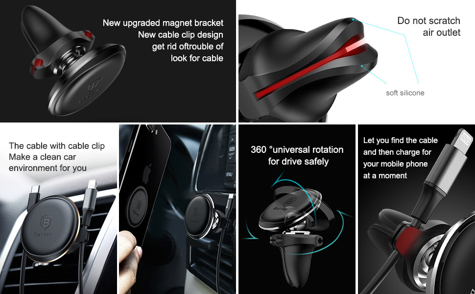 Car Holder For Phone Magnetic Stand Holder Air Vent Mount