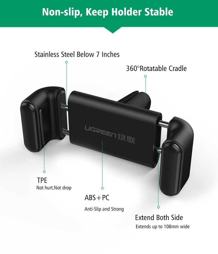 Car Phone Holder for iPhone 8 X Air Vent Mount Car Holder 360 Degree Mobile Phone Holder for Samsung Xiaomi Holder Stand