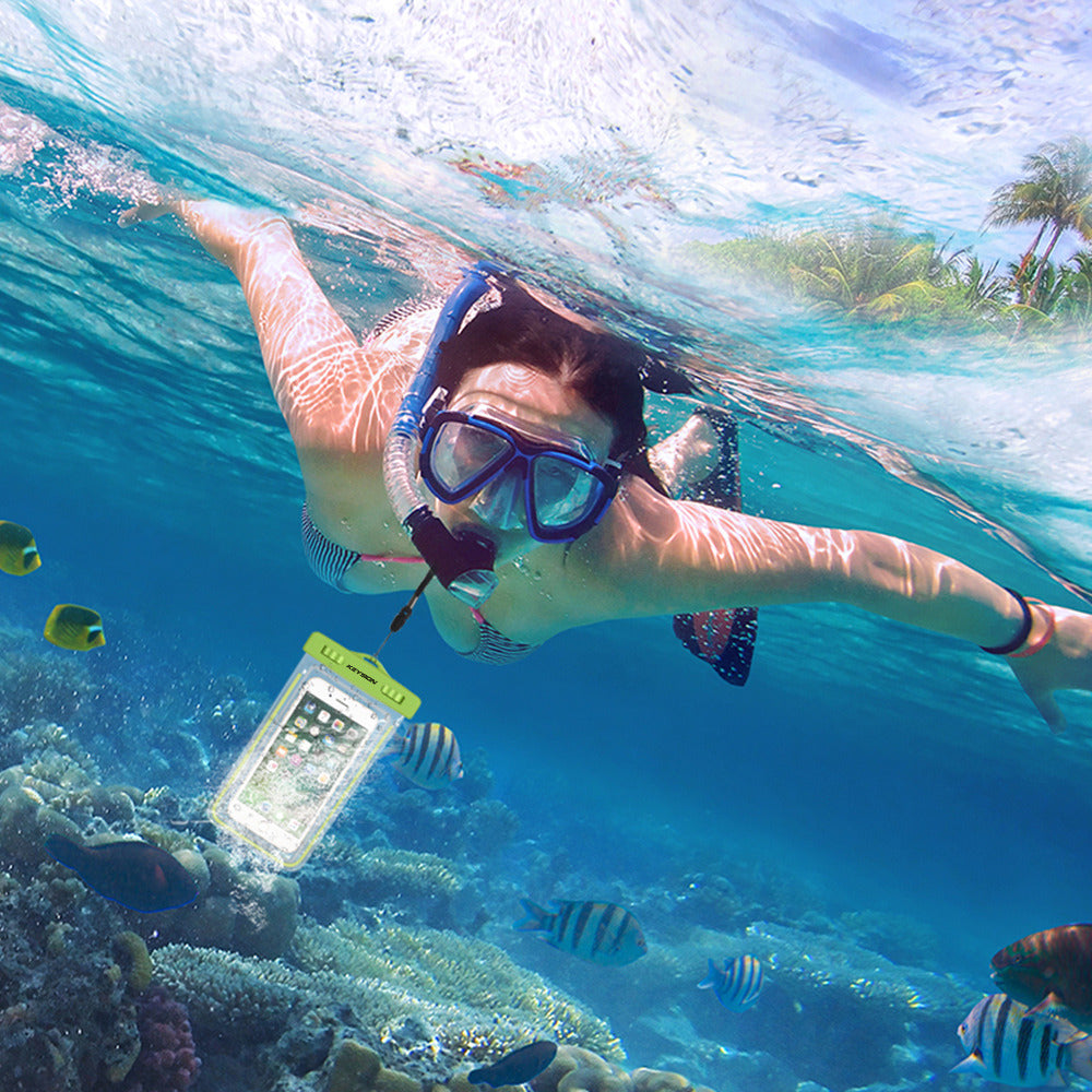 Waterproof Bag With Luminous Underwater Pouch Phone Case For iPhone X 8 8 Plus 7 7P 6 6s  For Samsung Galaxy S8 S7 Note8