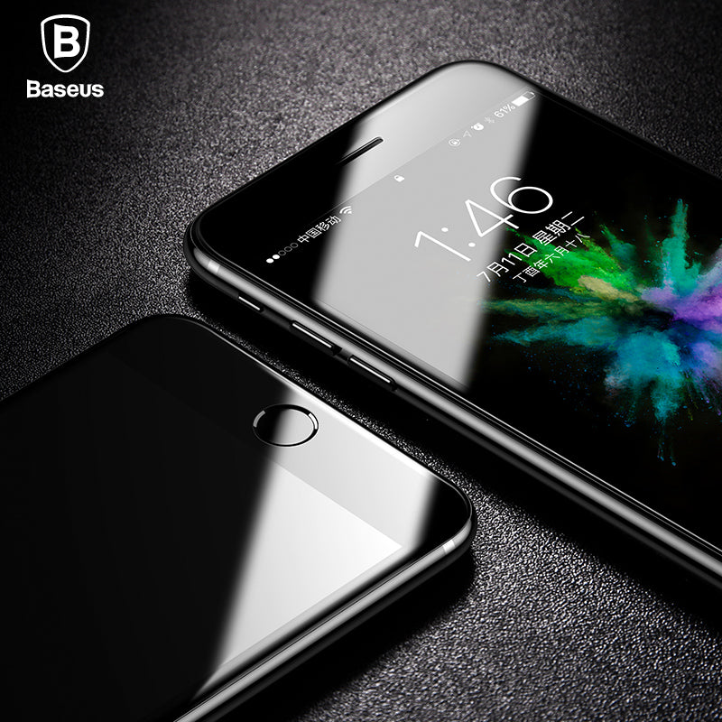 Baseus Tempered Glass For iPhone 7 7 Plus 8 8 Plus X Screen Protector 0.23mm Thin 3D Full Screen Protector For iPhone X Glass