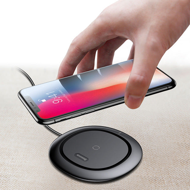 QI Wireless Charging Charger For iPhone X 8 Samsung Note 8 S8 S7 S6 Edge Mobile Phone Desktop Charger Wireless Charger