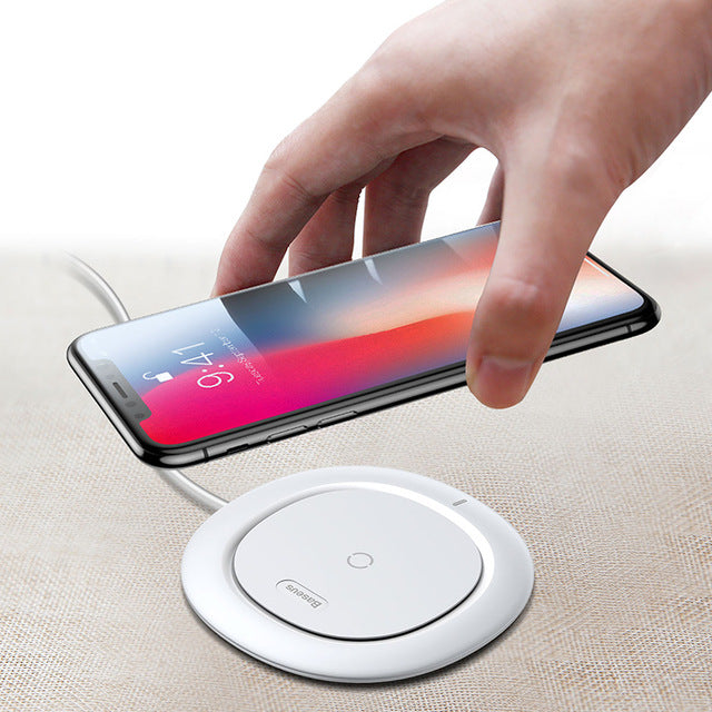 QI Wireless Charging Charger For iPhone X 8 Samsung Note 8 S8 S7 S6 Edge Mobile Phone Desktop Charger Wireless Charger