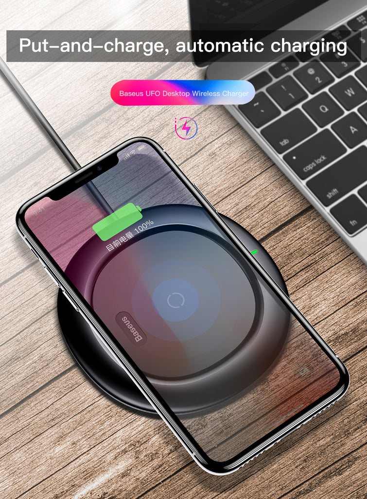 QI Wireless Charging Charger For iPhone X 8 Samsung Note 8 S8 S7 S6 Edge Mobile Phone Desktop Charger Wireless Charger