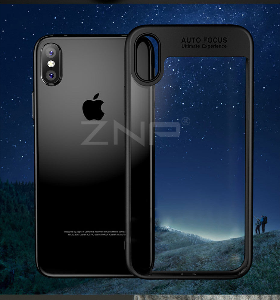 Case For iPhone 8 7 6 6s X Ultra Thin Capinhas PC & TPU Silicone Cover