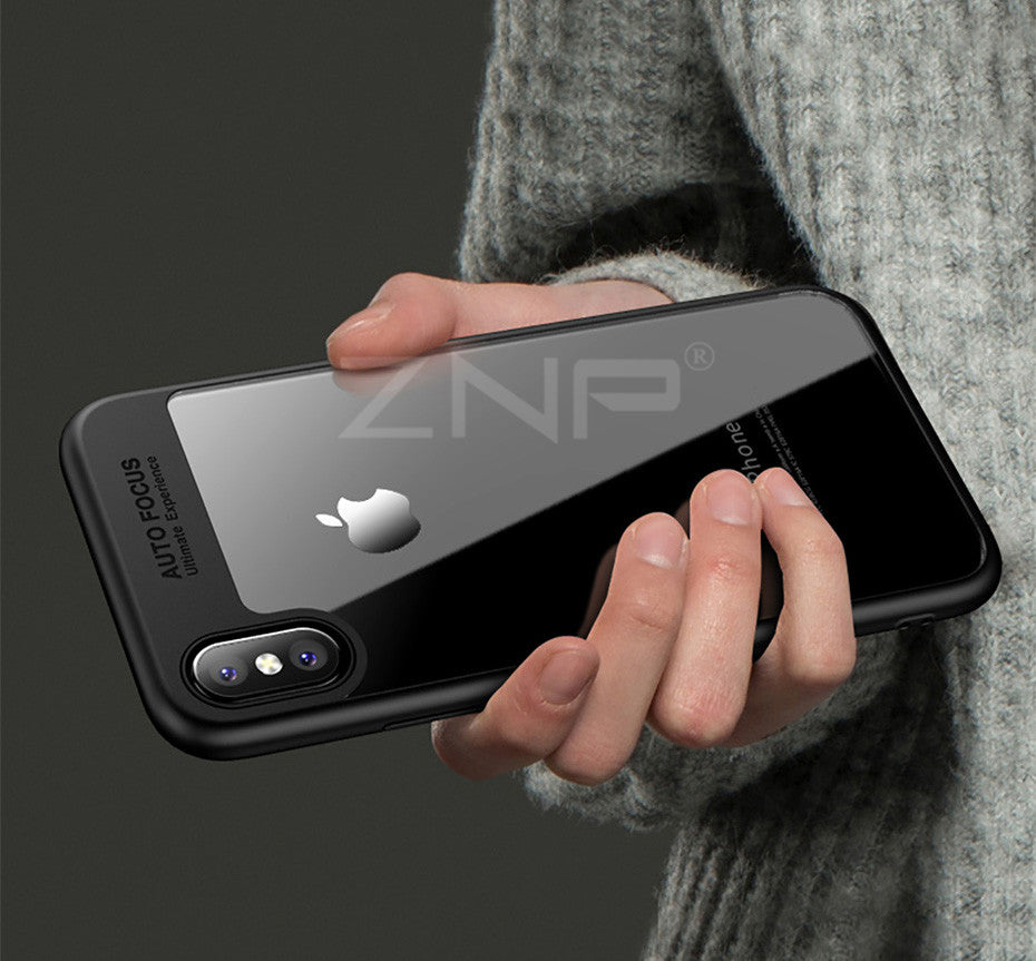 Case For iPhone 8 7 6 6s X Ultra Thin Capinhas PC & TPU Silicone Cover