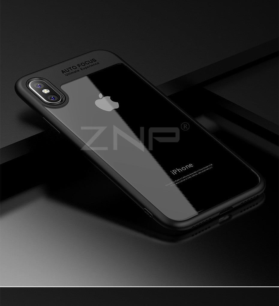 Case For iPhone 8 7 6 6s X Ultra Thin Capinhas PC & TPU Silicone Cover