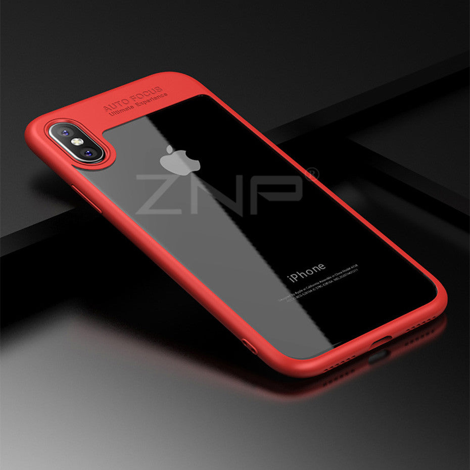 Case For iPhone 8 7 6 6s X Ultra Thin Capinhas PC & TPU Silicone Cover