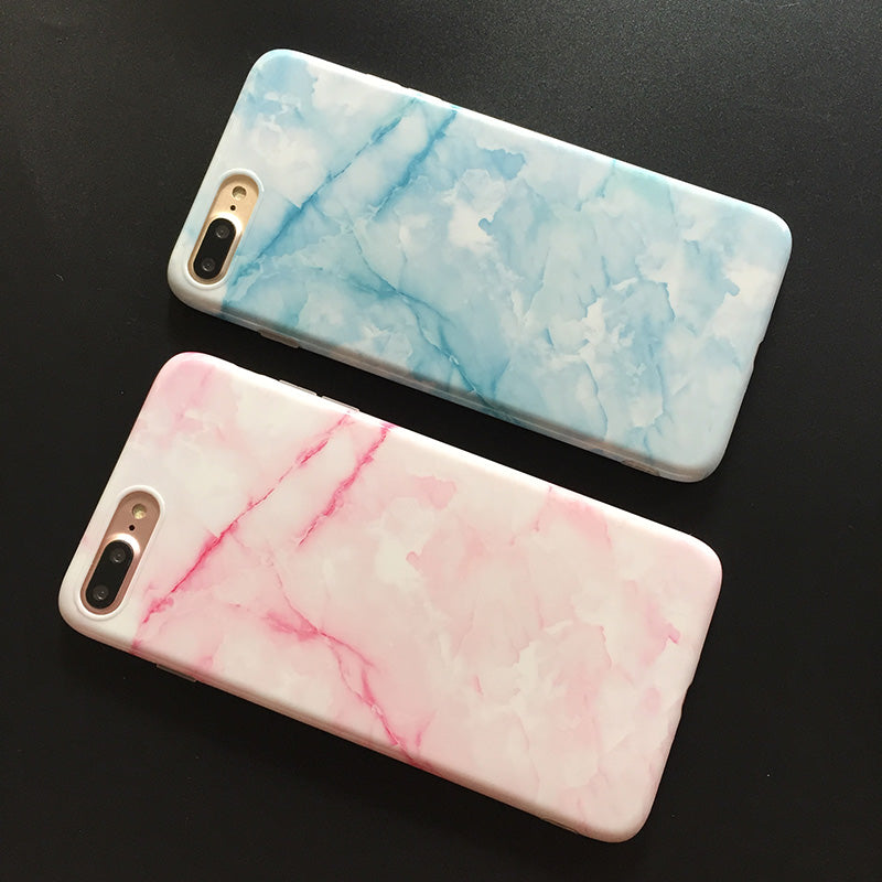 Marble Stone Gel Case For iPhone 7 6 6S Plus Soft Silicone Granite Cover Back For iPhone X, 8 Plus
