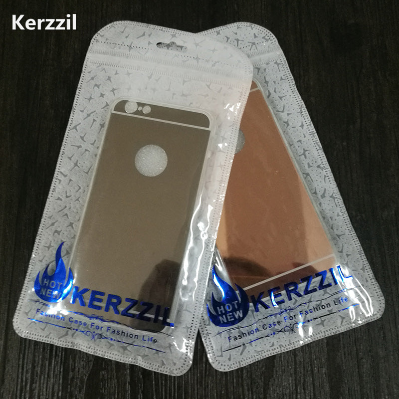 Rose gold Luxury Mirror Flash Fashion Case For iPhone 7 6 6S Plus 5s SE Soft Clear TPU Cover For iPhone 6 7 6S 5S