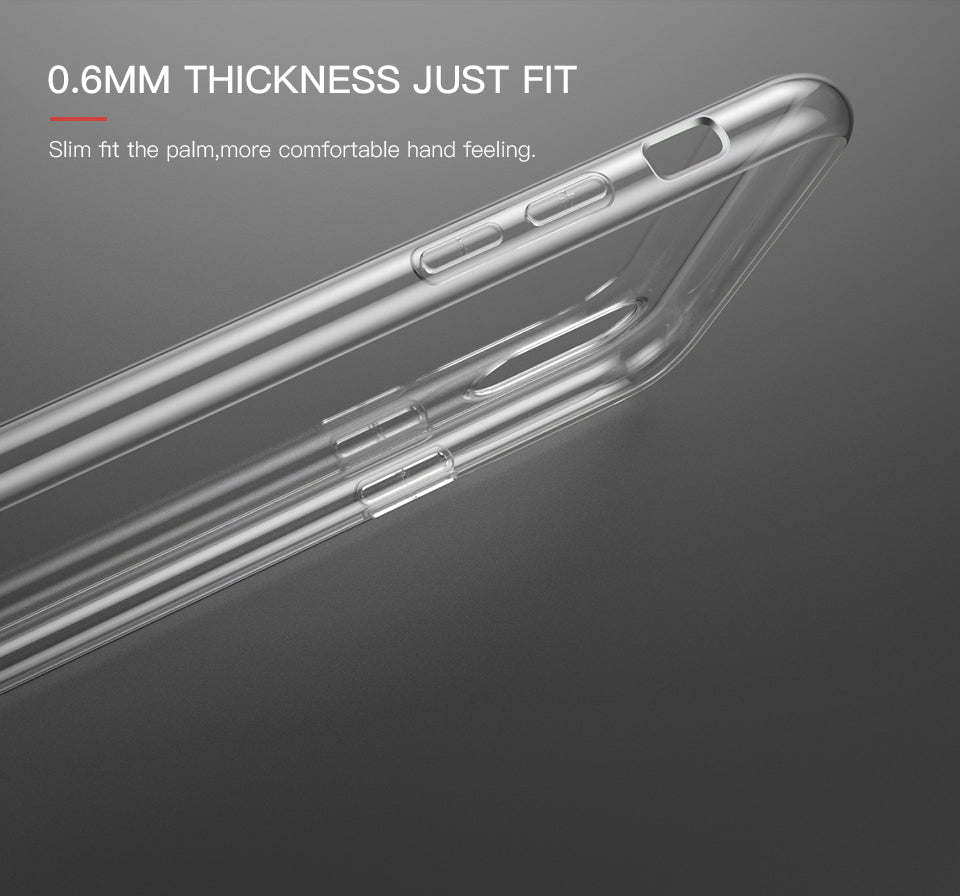 iphone x ultra thin case luxury transparent TPU Silicone Cover coque original Phone soft slim clear case Accessories 10