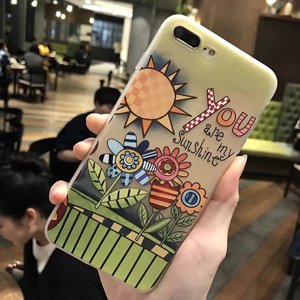 3D Relief Peach Lace Roses Flowers Phone Case For iPhone 7 6 6S Plus Soft TPU Back Cover Cases For iPhone X 6 6S 8 Plus