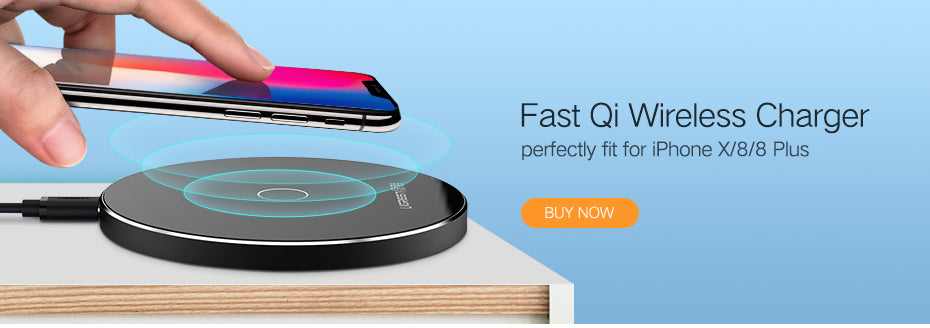 Ugreen Wireless Charger for iPhone 8/X /8 Plus 10W Qi Fast Wireless Charging Pad Wireless Charger for Samsung Galaxy S8/S7 /S8 +