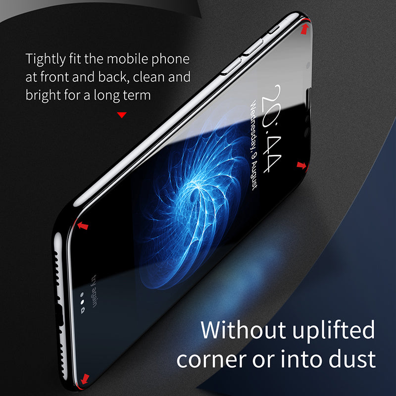 Front Back Premium Tempered Glass Film For iPhone X 3D Cover Rear Toughened Screen Protector Film Set For iPhone X 10