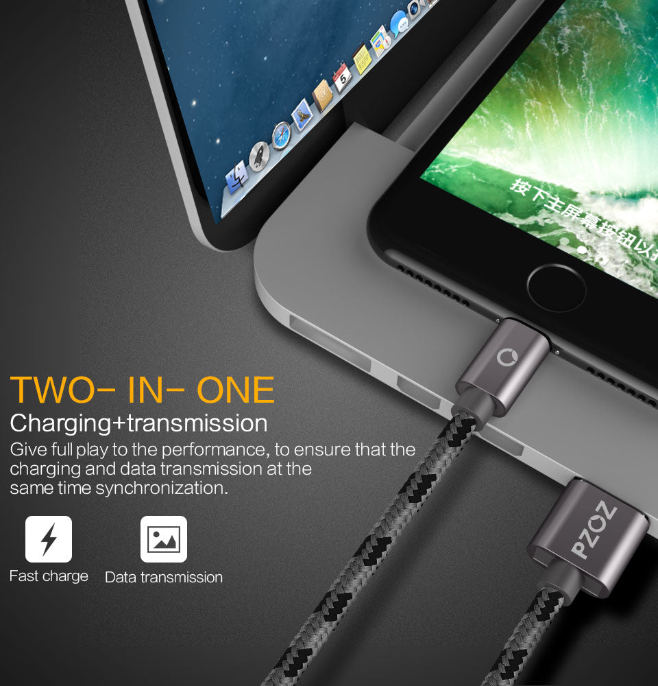 USB cable for iphone cable 8 7 6 plus 6s 5 5s 5c se x ipad air mini fast charging cables mobile phone charger data adapter
