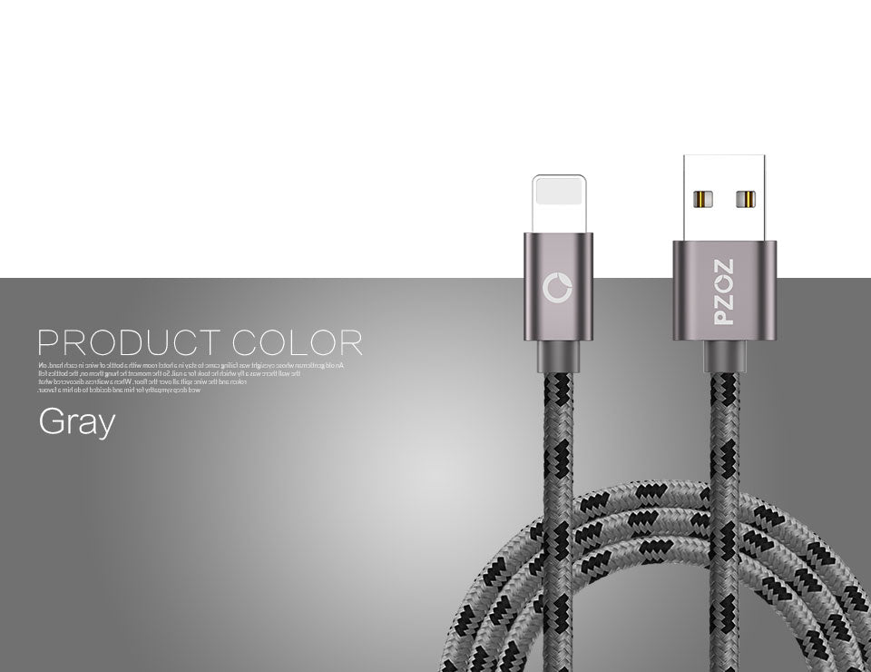 USB cable for iphone cable 8 7 6 plus 6s 5 5s 5c se x ipad air mini fast charging cables mobile phone charger data adapter
