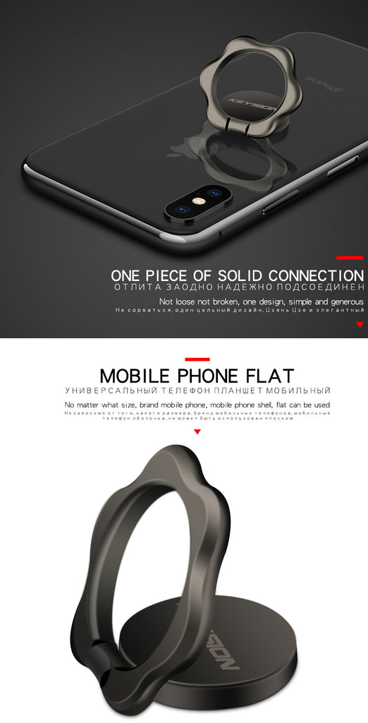 Universal Mobile Phone Stand 360 Finger Ring Desk Stand Holder Fit For Magnetic Car Bracket Luxury Phone Holder Stand