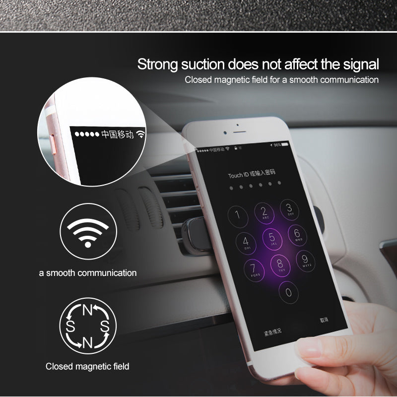 Car Phone Holder For iPhone Samsung  Strong Magnetic Car Holder
