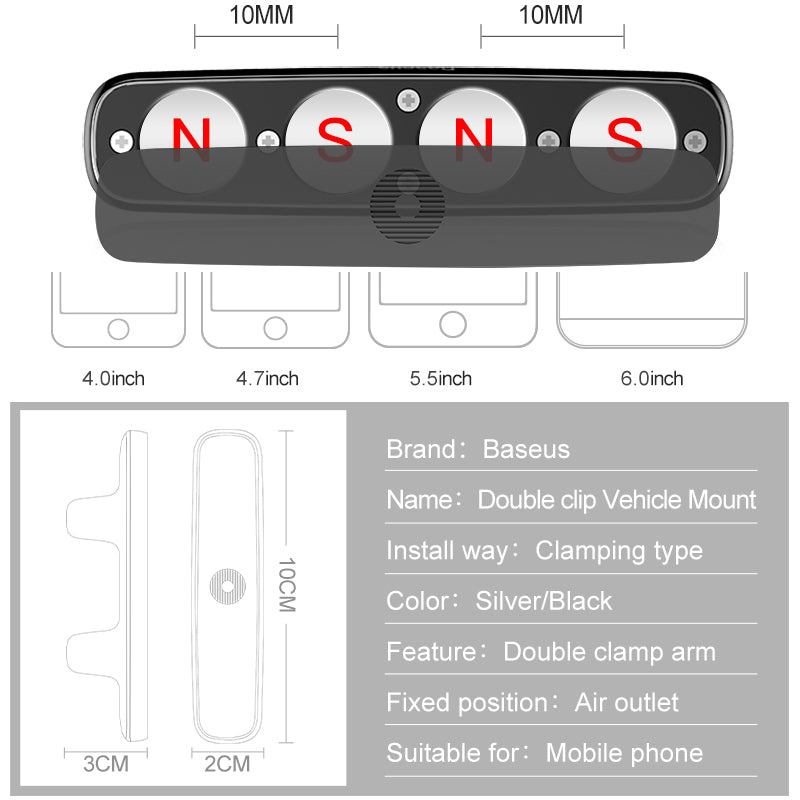 Car Phone Holder For iPhone Samsung  Strong Magnetic Car Holder